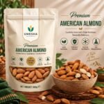 umesha organics premium american almond badam giri 500g pack